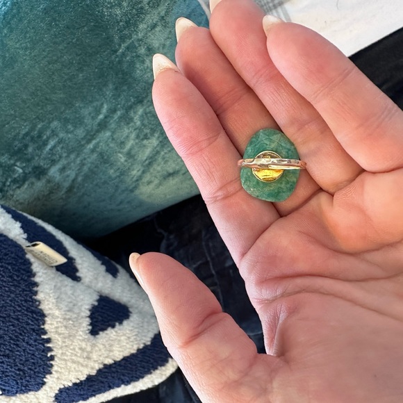 Polished Stone Cocktail Ring - Picture 6 of 7